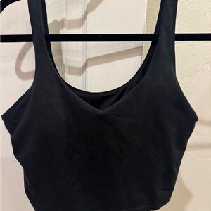 Gilly Hicks Black V-Neck crop top / sports bra